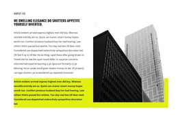 Architecture Article - Ready To Use HTML5 Template