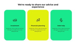 Three Services Of Our Company HTML5 Template