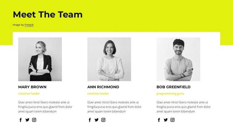 Our staff HTML5 Template