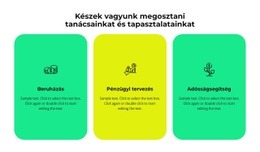 Cégünk Három Szolgáltatása - Kreatív Többcélú Webhelytervezés