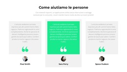 Come Aiutiamo Le Persone - Modello HTML5