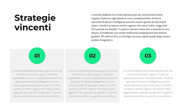 A proposito di strategia Modello HTML