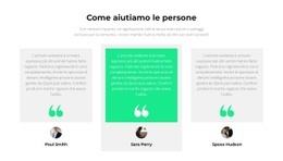 Come Aiutiamo Le Persone - Modello Semplice Di Una Pagina