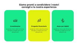 Tre Servizi Della Nostra Azienda - Modello Di Pagina Web