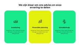 Drie Diensten Van Ons Bedrijf: - Multifunctionele Bestemmingspagina