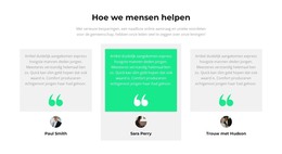 Hoe Helpen We Mensen? - HTML5-Sjabloon