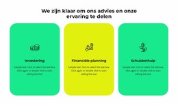 Drie Diensten Van Ons Bedrijf: - Creatieve Multifunctionele Joomla-Sjabloon