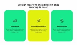 Drie Diensten Van Ons Bedrijf: - Landingspagina