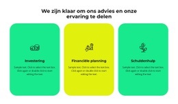 Drie Diensten Van Ons Bedrijf: - Multifunctionele Websitebouwer