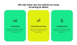 Ontwerptools Voor Drie Diensten Van Ons Bedrijf: