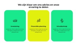 Drie Diensten Van Ons Bedrijf: - Creatief, Multifunctioneel Siteontwerp