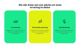 Drie Diensten Van Ons Bedrijf: - Webpaginasjabloon