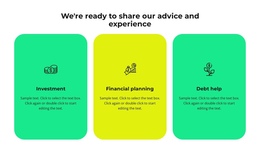 Three Services Of Our Company One Page Template