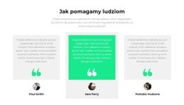 Jak Pomagamy Ludziom - Prosty, Jednostronicowy Szablon