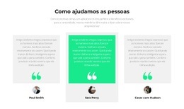 Como Ajudamos As Pessoas - Web Design Multifuncional