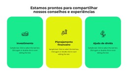 Três Serviços Da Nossa Empresa Modelo HTML5 E CSS3