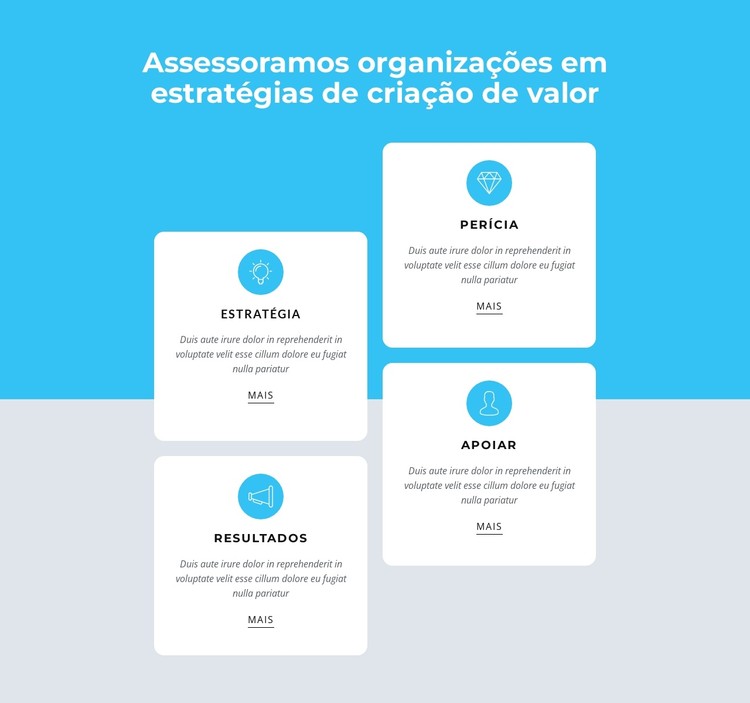 Aconselhamos organizações Template CSS