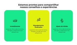 Modelo HTML5 Impressionante Para Três Serviços Da Nossa Empresa