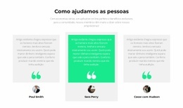 Como Ajudamos As Pessoas - Modelo Responsivo HTML5