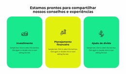 Três Serviços Da Nossa Empresa - Modelo Joomla Criativo E Multifuncional