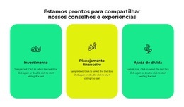 Três Serviços Da Nossa Empresa - Inspiração De Modelo De Uma Página