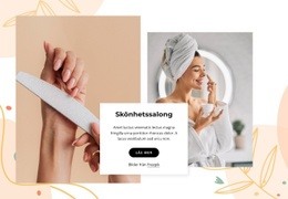 Nagel- Och Skönhetssalong - Inspiration För Webbdesign