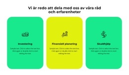 Tre Tjänster Av Vårt Företag - Webbsidamall