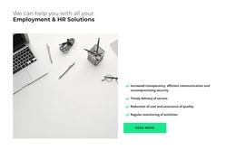 Photo And List - Website Template