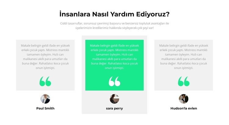 insanlara nasıl yardım ederiz Açılış sayfası