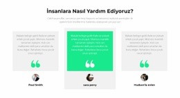 Insanlara Nasıl Yardım Ederiz - Create HTML Page Online