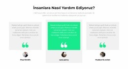 Insanlara Nasıl Yardım Ederiz - Güzel Şablonlar Oluşturun