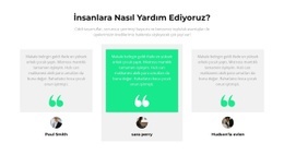 Insanlara Nasıl Yardım Ederiz - Basit Tek Sayfalık Şablon