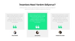 Insanlara Nasıl Yardım Ederiz Için En Yaratıcı Web Sitesi Maketi