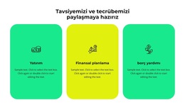 Firmamızın Üç Hizmeti - Web Sayfası Şablonu