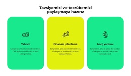 Firmamızın Üç Hizmeti - Çok Amaçlı WooCommerce Teması