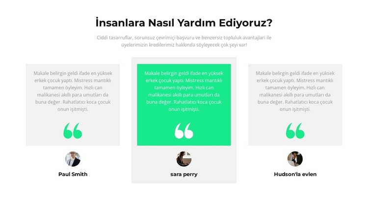 insanlara nasıl yardım ederiz WordPress Teması