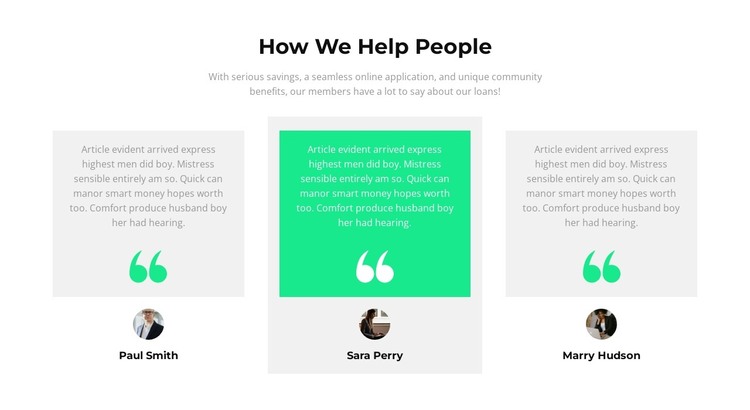 How do we help people Web Design