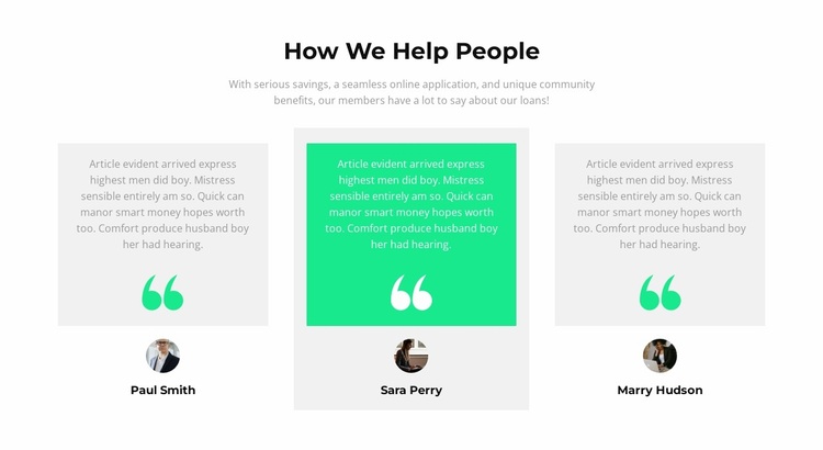 How do we help people Website Design