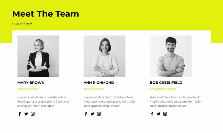 Our staff Website Template