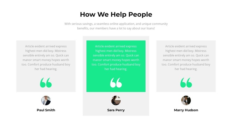 How do we help people WordPress Theme