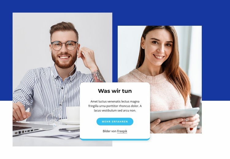 Gruppe über Raster HTML Website Builder