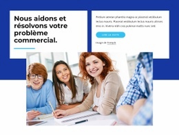 Services-Conseils - Page De Destination Des Fonctionnalités