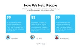 Hur Vi Hjälper Människor