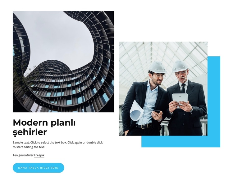 Modern planlı şehirler WordPress Teması