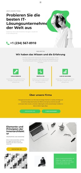 Moderner IT-Markt - Einfache HTML-Vorlage