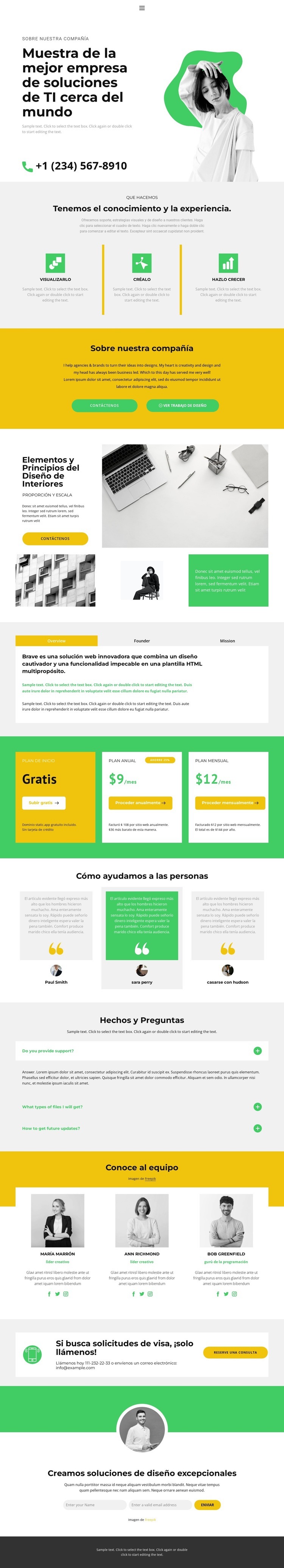 Mercado de TI moderno Diseño de páginas web