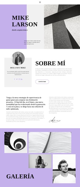 Inspiración Del Sitio Web Para Currículum Arquitecto