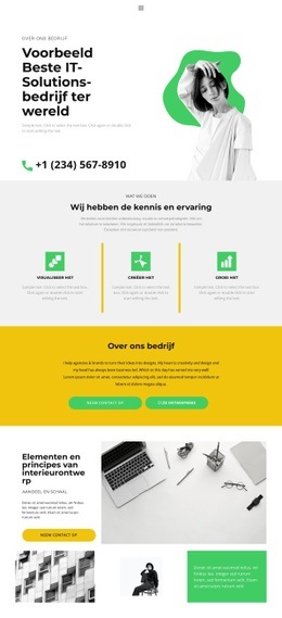 Moderne IT-Markt - Aangepast Websiteontwerp