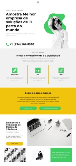 Mercado De TI Moderno - Download Gratuito De Modelo De Uma Página