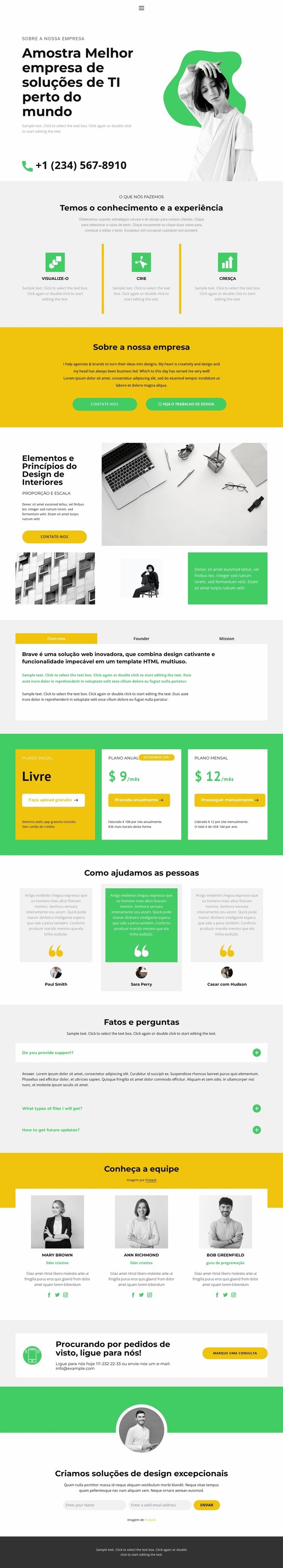 Mercado de TI moderno Landing Page